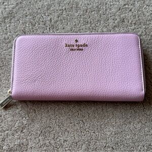 Kate Spade Lavender Zip-Around Wallet